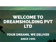 Tablet Screenshot of dreamsholding.net